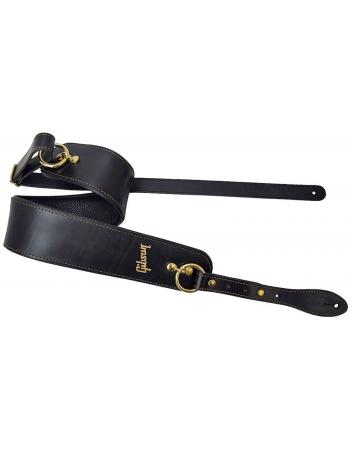 gibson-guitar-leather-strap-the-premium-saddle-black-buckle-adjustment-asps-blk