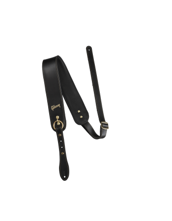gibson-guitar-leather-strap-the-premium-saddle-black-buckle-adjustment-asps-blk
