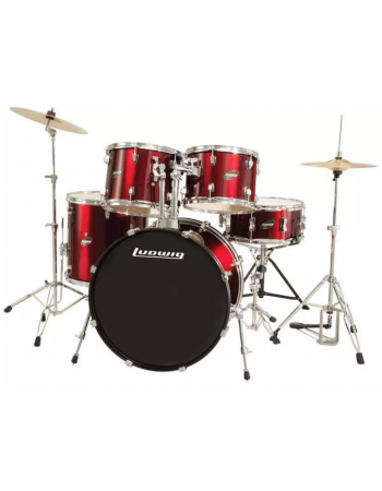 ludwig-accent-5-piece-complete-drum-set-with-22-inch-bass-drum-and-wuhan-cymbals-red-sparkle-lc19514