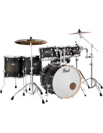 pearl-decade-maple-7-piece-shell-pack-with-snare-drum-satin-black-burst-dmp927sp-c